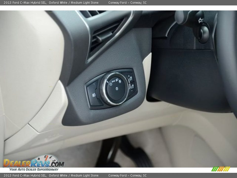 2013 Ford C-Max Hybrid SEL Oxford White / Medium Light Stone Photo #22