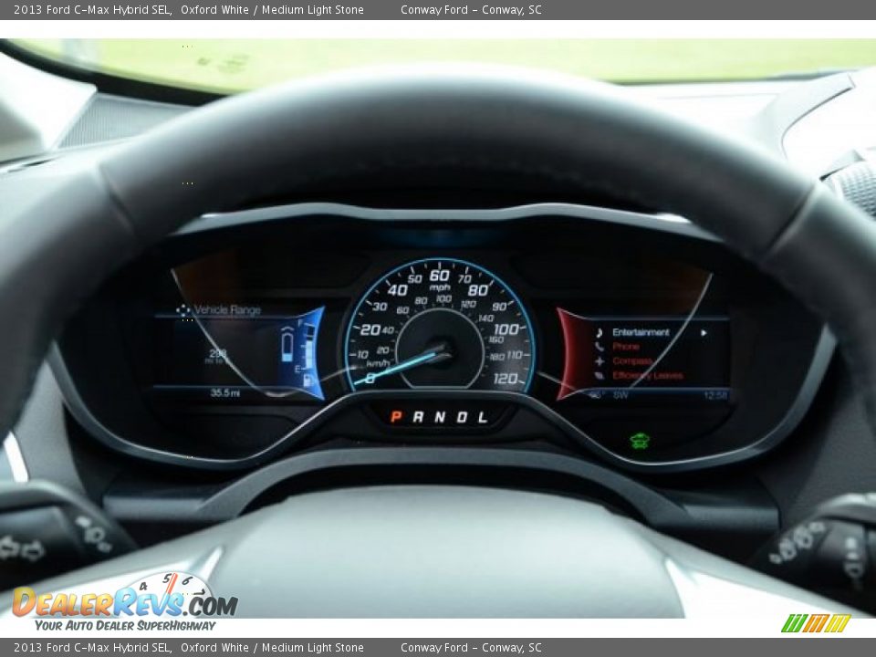 2013 Ford C-Max Hybrid SEL Oxford White / Medium Light Stone Photo #23