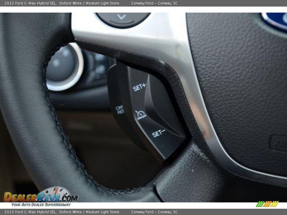 2013 Ford C-Max Hybrid SEL Oxford White / Medium Light Stone Photo #25