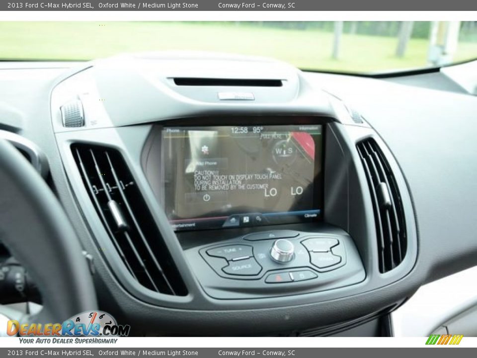 2013 Ford C-Max Hybrid SEL Oxford White / Medium Light Stone Photo #28