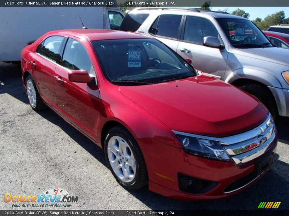 2010 Ford Fusion SE V6 Sangria Red Metallic / Charcoal Black Photo #1