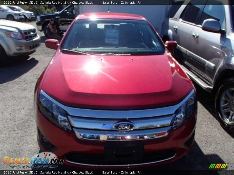 2010 Ford Fusion SE V6 Sangria Red Metallic / Charcoal Black Photo #2