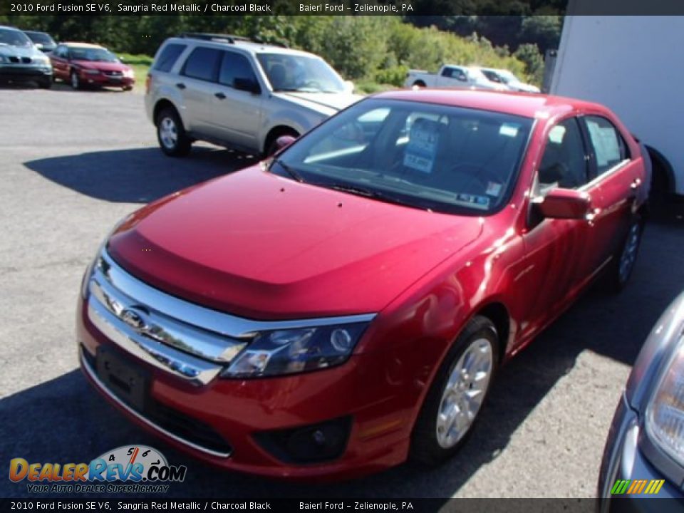 2010 Ford Fusion SE V6 Sangria Red Metallic / Charcoal Black Photo #3