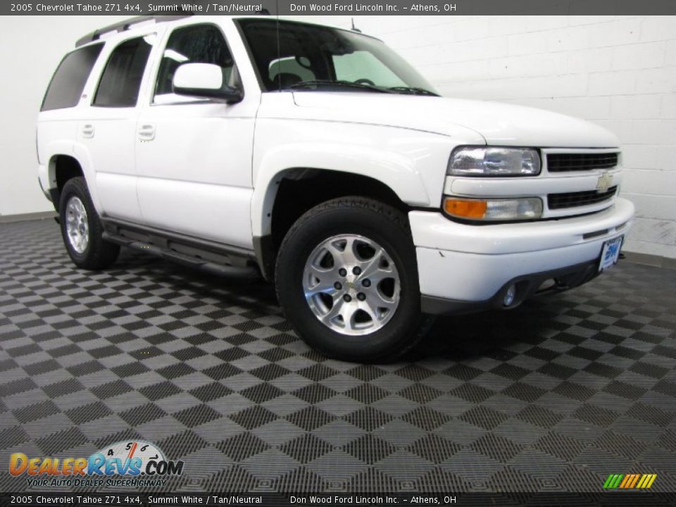 2005 Chevrolet Tahoe Z71 4x4 Summit White / Tan/Neutral Photo #1