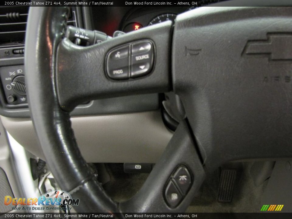 2005 Chevrolet Tahoe Z71 4x4 Summit White / Tan/Neutral Photo #17