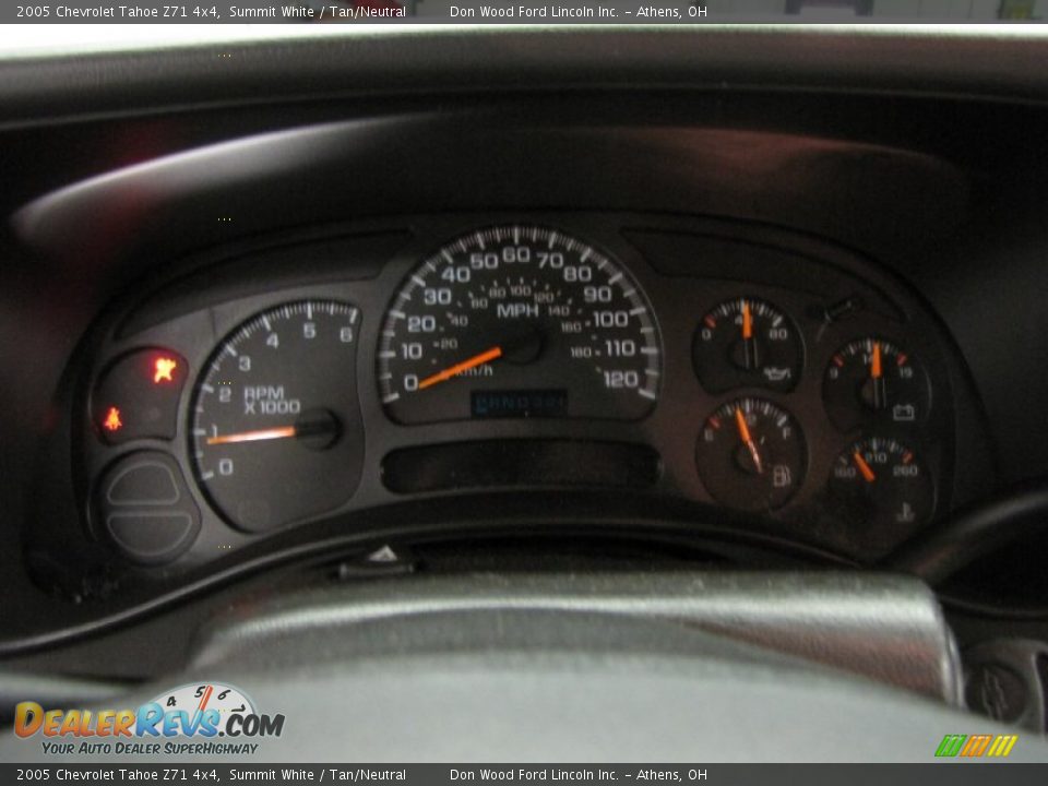 2005 Chevrolet Tahoe Z71 4x4 Summit White / Tan/Neutral Photo #20