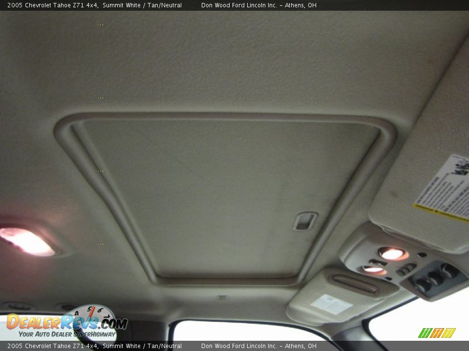 2005 Chevrolet Tahoe Z71 4x4 Summit White / Tan/Neutral Photo #24