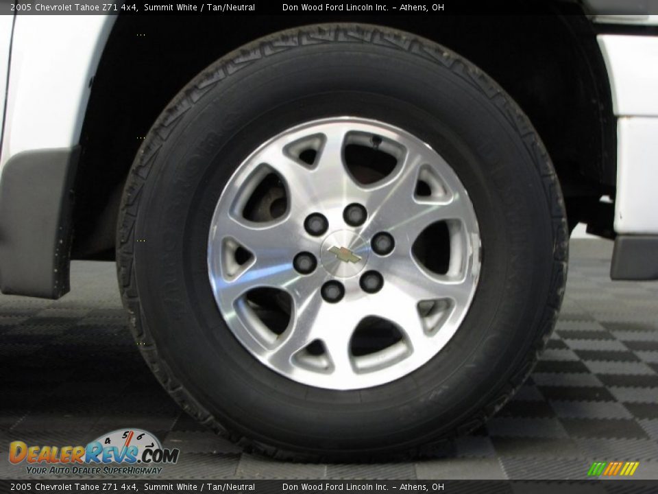 2005 Chevrolet Tahoe Z71 4x4 Summit White / Tan/Neutral Photo #27