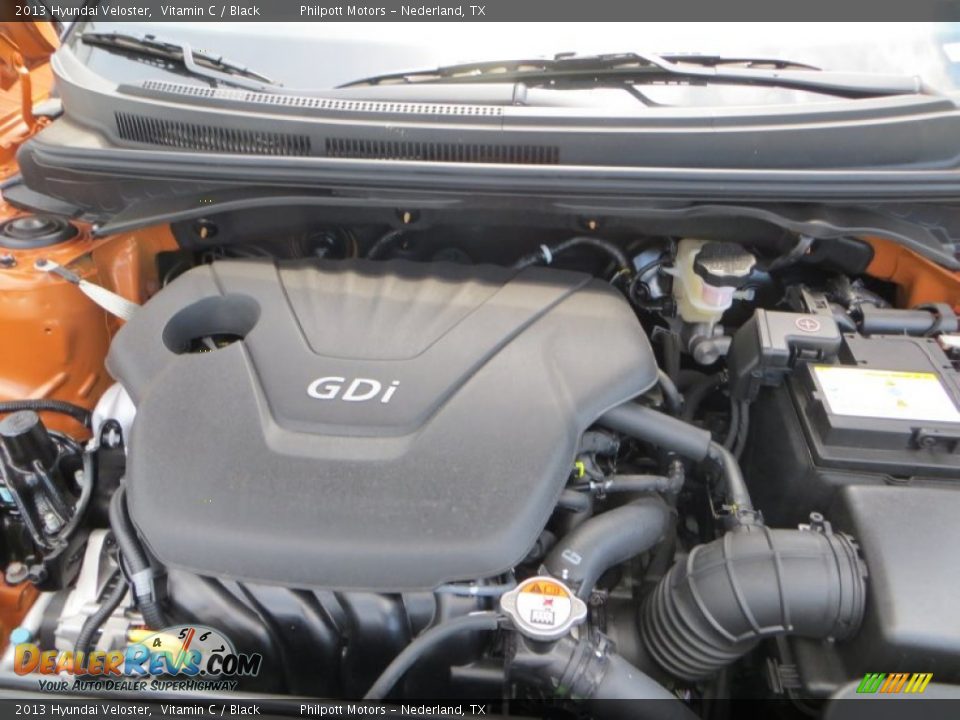 2013 Hyundai Veloster Vitamin C / Black Photo #16