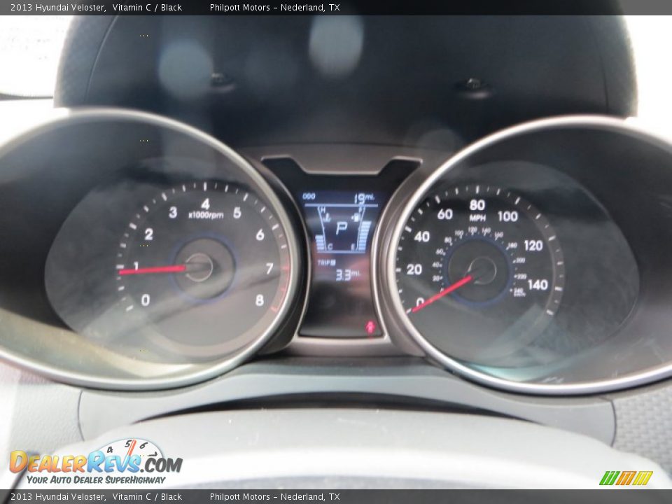 2013 Hyundai Veloster Vitamin C / Black Photo #27