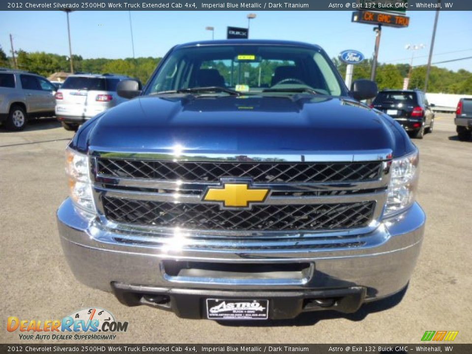 2012 Chevrolet Silverado 2500HD Work Truck Extended Cab 4x4 Imperial Blue Metallic / Dark Titanium Photo #2