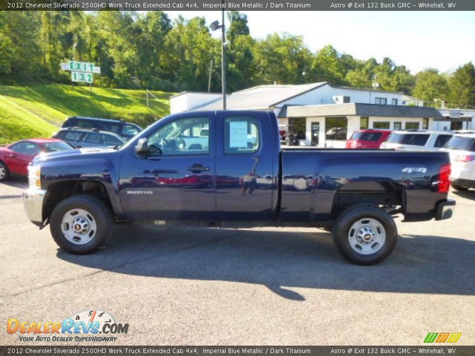 2012 Chevrolet Silverado 2500HD Work Truck Extended Cab 4x4 Imperial Blue Metallic / Dark Titanium Photo #4