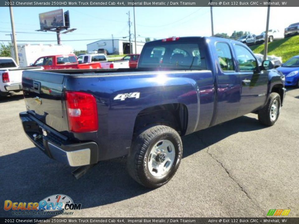 2012 Chevrolet Silverado 2500HD Work Truck Extended Cab 4x4 Imperial Blue Metallic / Dark Titanium Photo #7