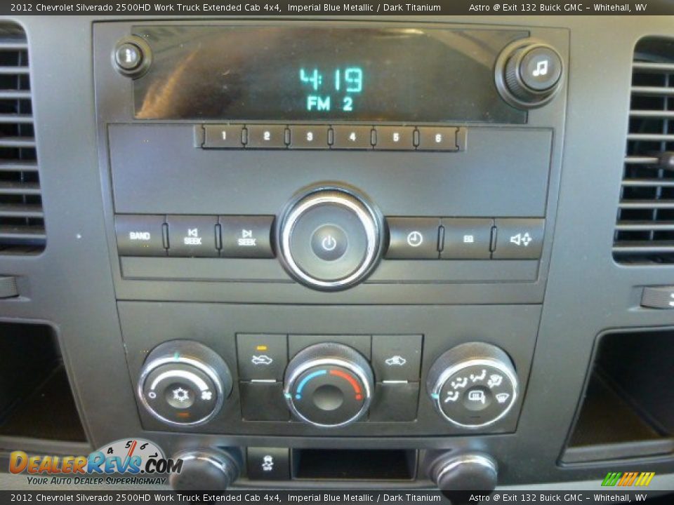 2012 Chevrolet Silverado 2500HD Work Truck Extended Cab 4x4 Imperial Blue Metallic / Dark Titanium Photo #19