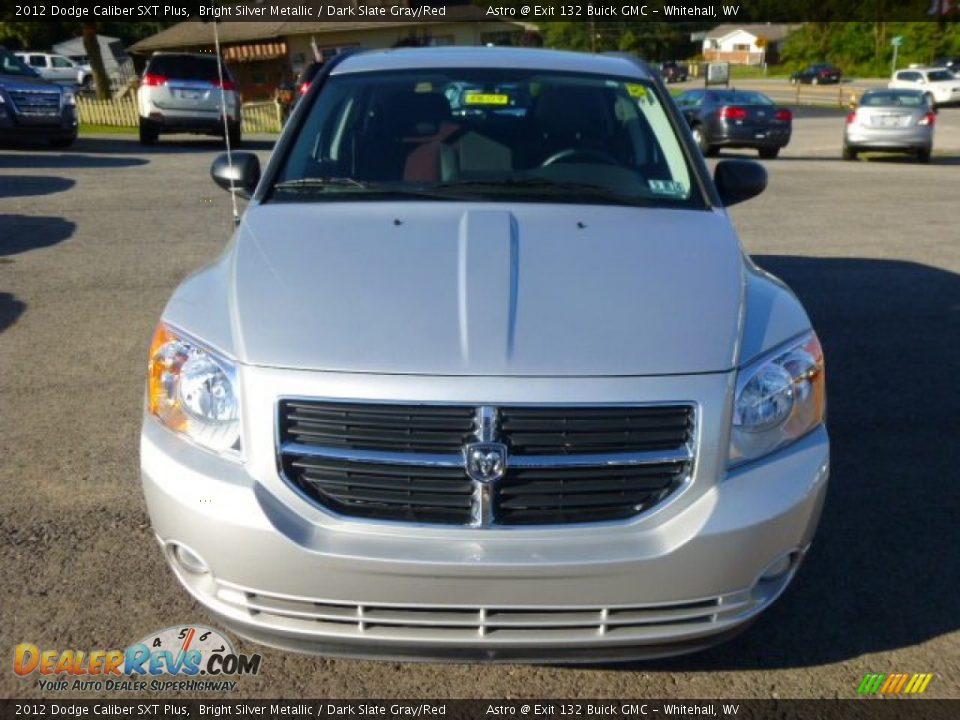 2012 Dodge Caliber SXT Plus Bright Silver Metallic / Dark Slate Gray/Red Photo #2