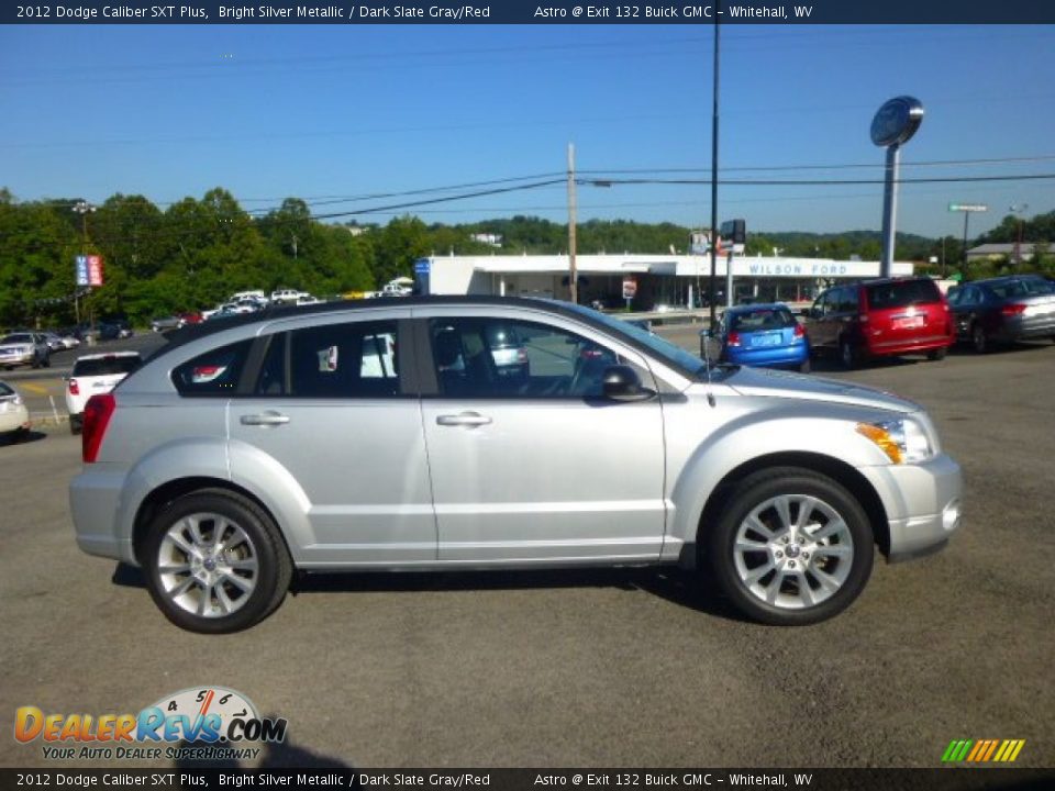 2012 Dodge Caliber SXT Plus Bright Silver Metallic / Dark Slate Gray/Red Photo #7