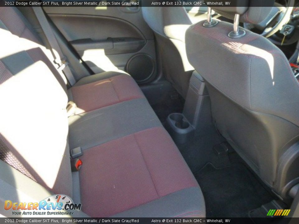 2012 Dodge Caliber SXT Plus Bright Silver Metallic / Dark Slate Gray/Red Photo #11