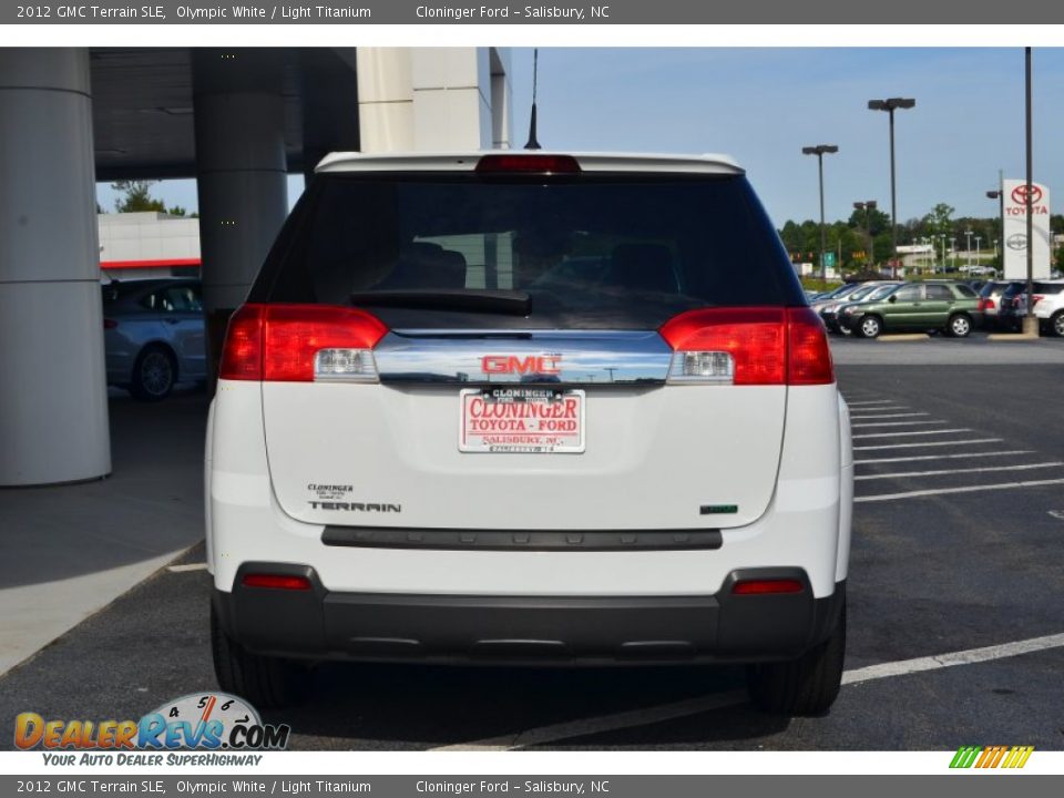 2012 GMC Terrain SLE Olympic White / Light Titanium Photo #4