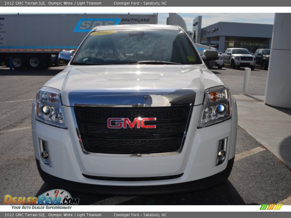 2012 GMC Terrain SLE Olympic White / Light Titanium Photo #7