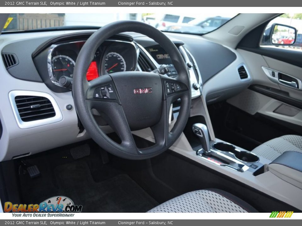 2012 GMC Terrain SLE Olympic White / Light Titanium Photo #10
