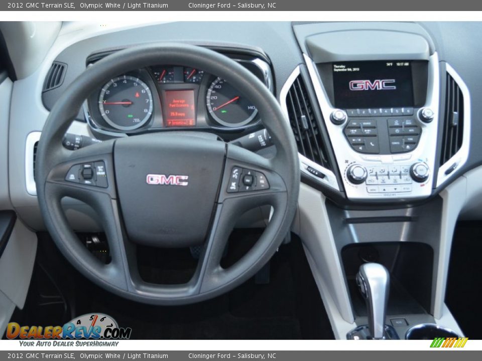 2012 GMC Terrain SLE Olympic White / Light Titanium Photo #16