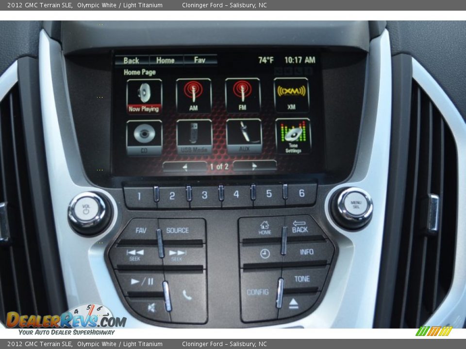 2012 GMC Terrain SLE Olympic White / Light Titanium Photo #17