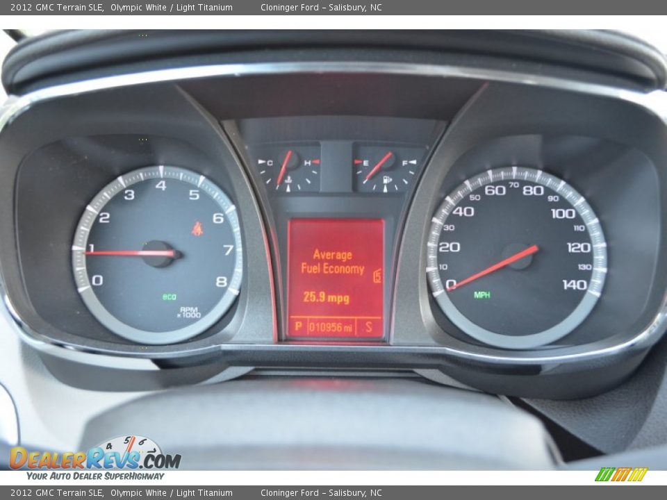 2012 GMC Terrain SLE Olympic White / Light Titanium Photo #21