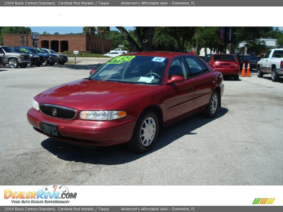2004 Buick Century Standard Cardinal Red Metallic / Taupe Photo #7