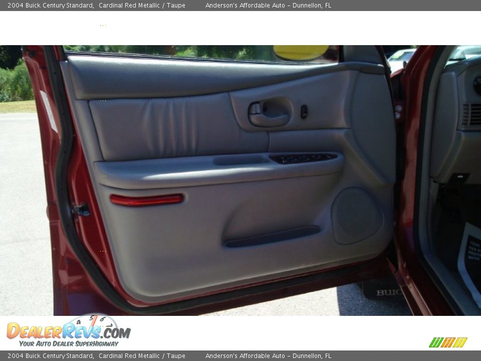 2004 Buick Century Standard Cardinal Red Metallic / Taupe Photo #9