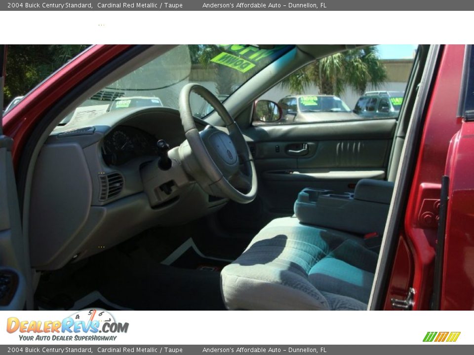 2004 Buick Century Standard Cardinal Red Metallic / Taupe Photo #10