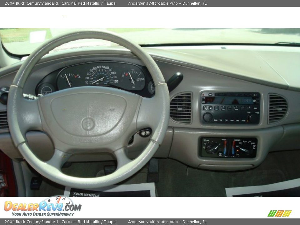 2004 Buick Century Standard Cardinal Red Metallic / Taupe Photo #12