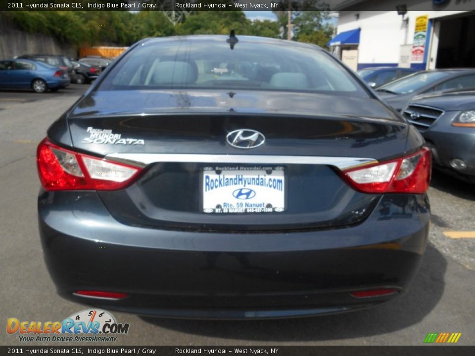 2011 Hyundai Sonata GLS Indigo Blue Pearl / Gray Photo #5