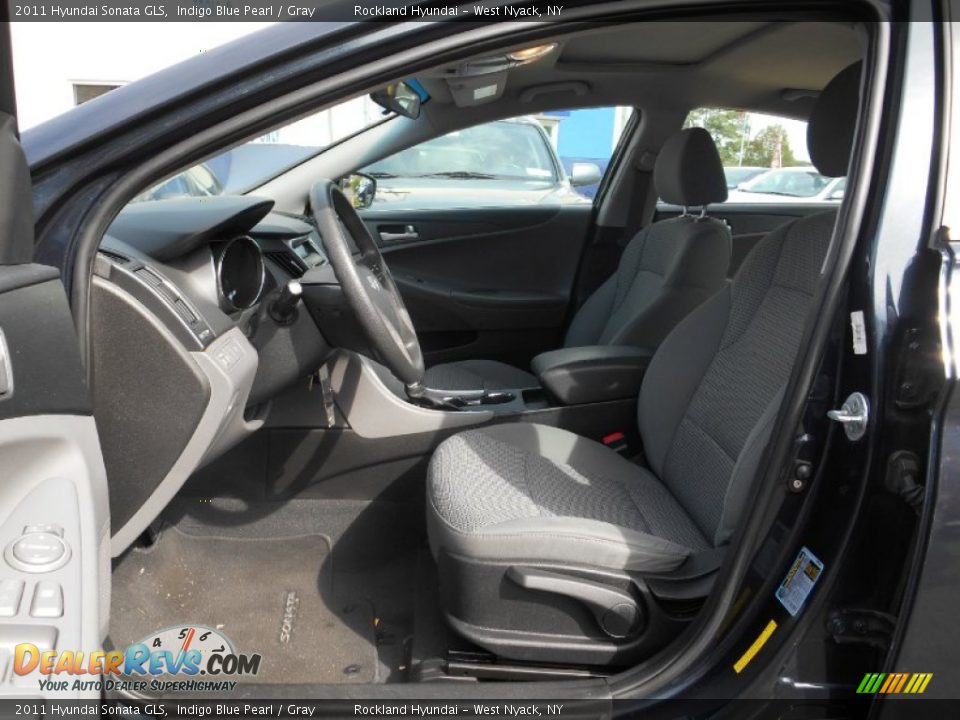 2011 Hyundai Sonata GLS Indigo Blue Pearl / Gray Photo #10