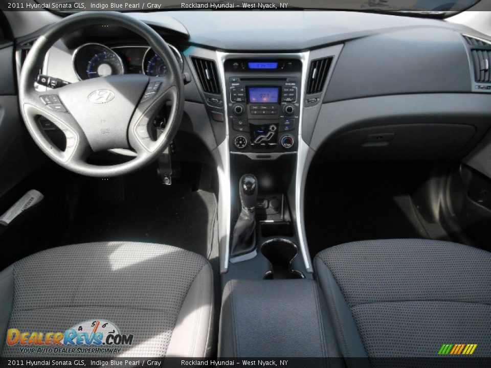 2011 Hyundai Sonata GLS Indigo Blue Pearl / Gray Photo #12