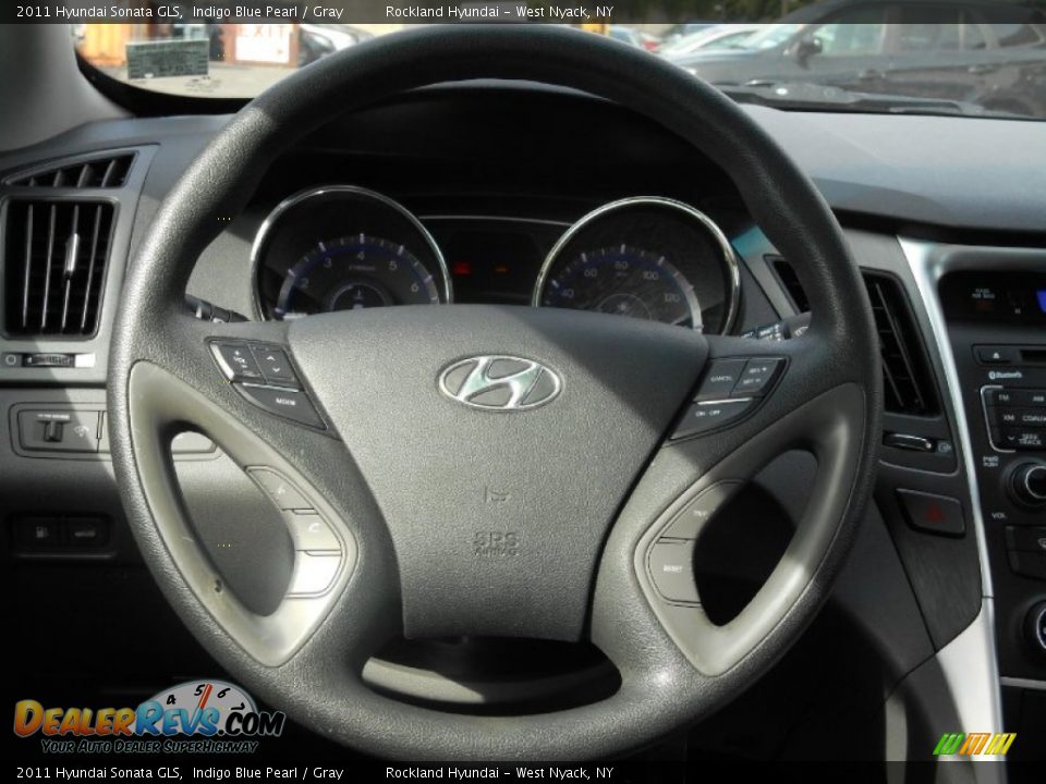 2011 Hyundai Sonata GLS Indigo Blue Pearl / Gray Photo #13