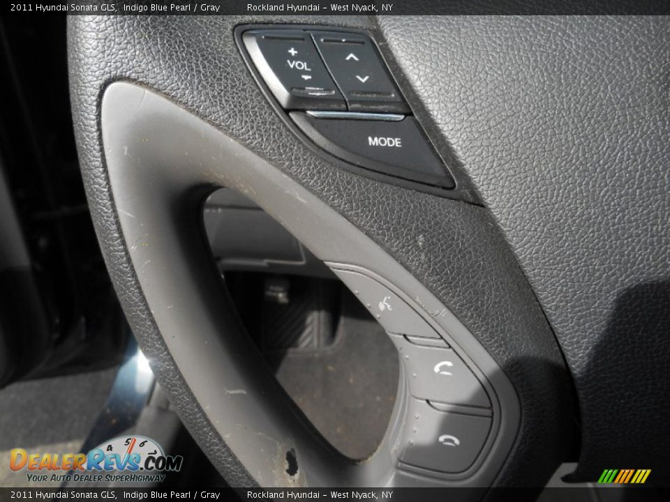 2011 Hyundai Sonata GLS Indigo Blue Pearl / Gray Photo #14