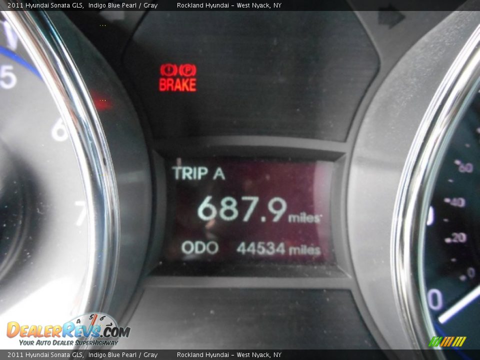 2011 Hyundai Sonata GLS Indigo Blue Pearl / Gray Photo #16