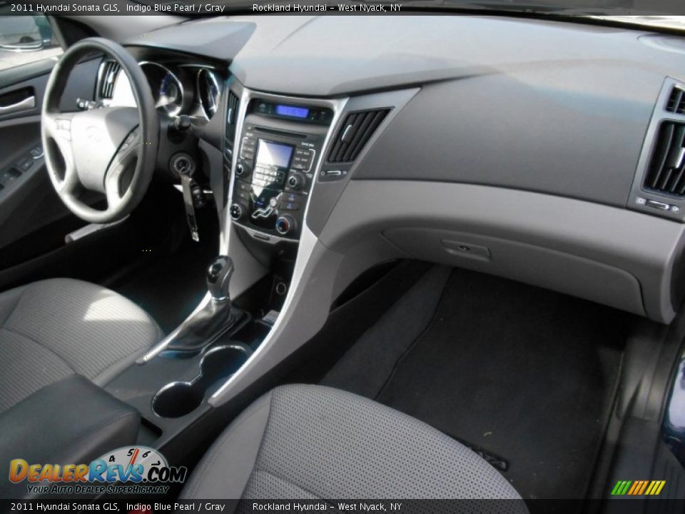 2011 Hyundai Sonata GLS Indigo Blue Pearl / Gray Photo #25