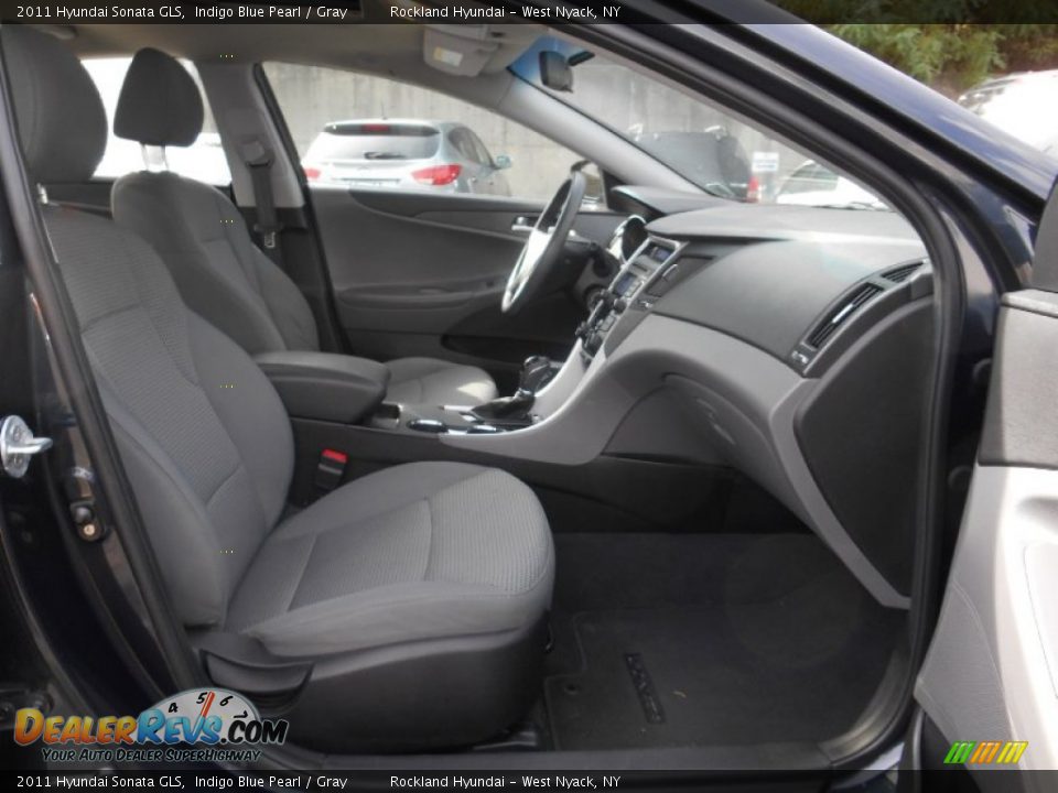 2011 Hyundai Sonata GLS Indigo Blue Pearl / Gray Photo #26