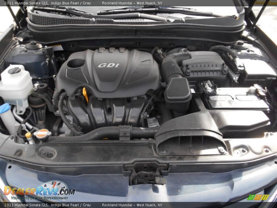 2011 Hyundai Sonata GLS Indigo Blue Pearl / Gray Photo #28