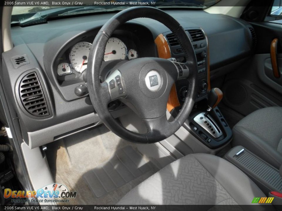 2006 Saturn VUE V6 AWD Black Onyx / Gray Photo #9