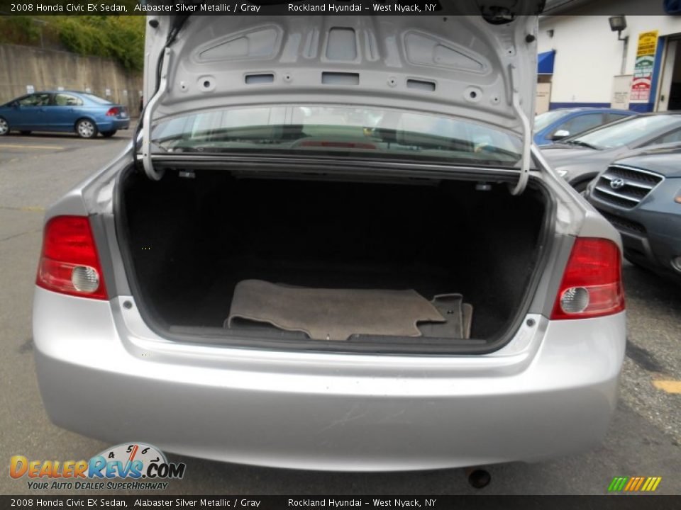 2008 Honda Civic EX Sedan Alabaster Silver Metallic / Gray Photo #20