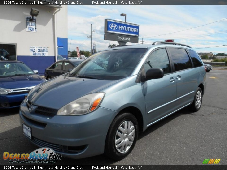 2004 Toyota Sienna LE Blue Mirage Metallic / Stone Gray Photo #1