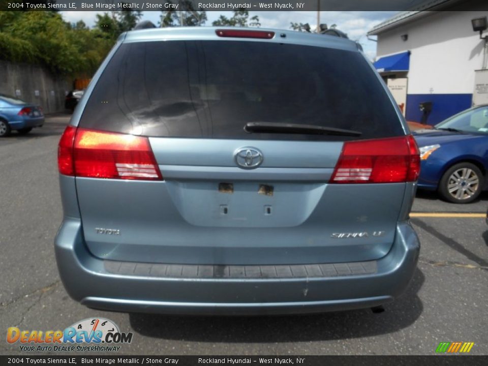 2004 Toyota Sienna LE Blue Mirage Metallic / Stone Gray Photo #5