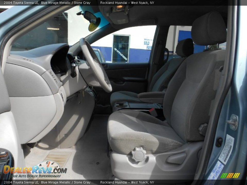 2004 Toyota Sienna LE Blue Mirage Metallic / Stone Gray Photo #10