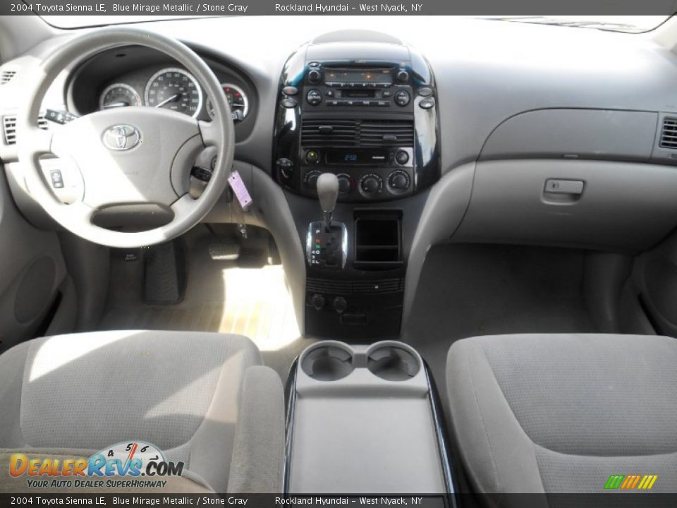2004 Toyota Sienna LE Blue Mirage Metallic / Stone Gray Photo #11
