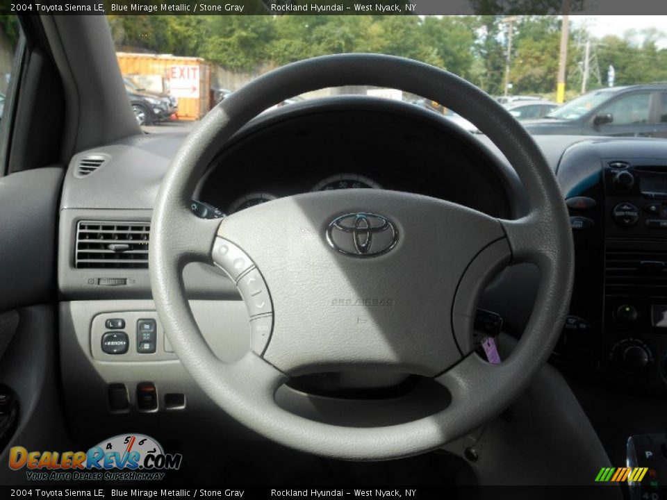 2004 Toyota Sienna LE Blue Mirage Metallic / Stone Gray Photo #12