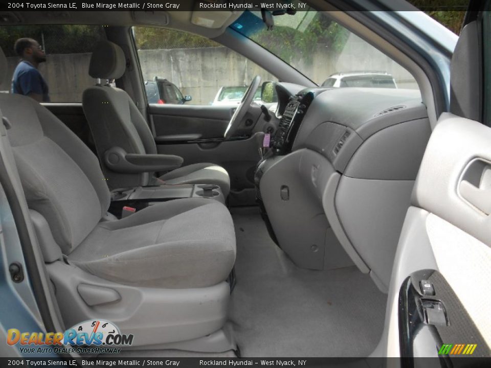 2004 Toyota Sienna LE Blue Mirage Metallic / Stone Gray Photo #23