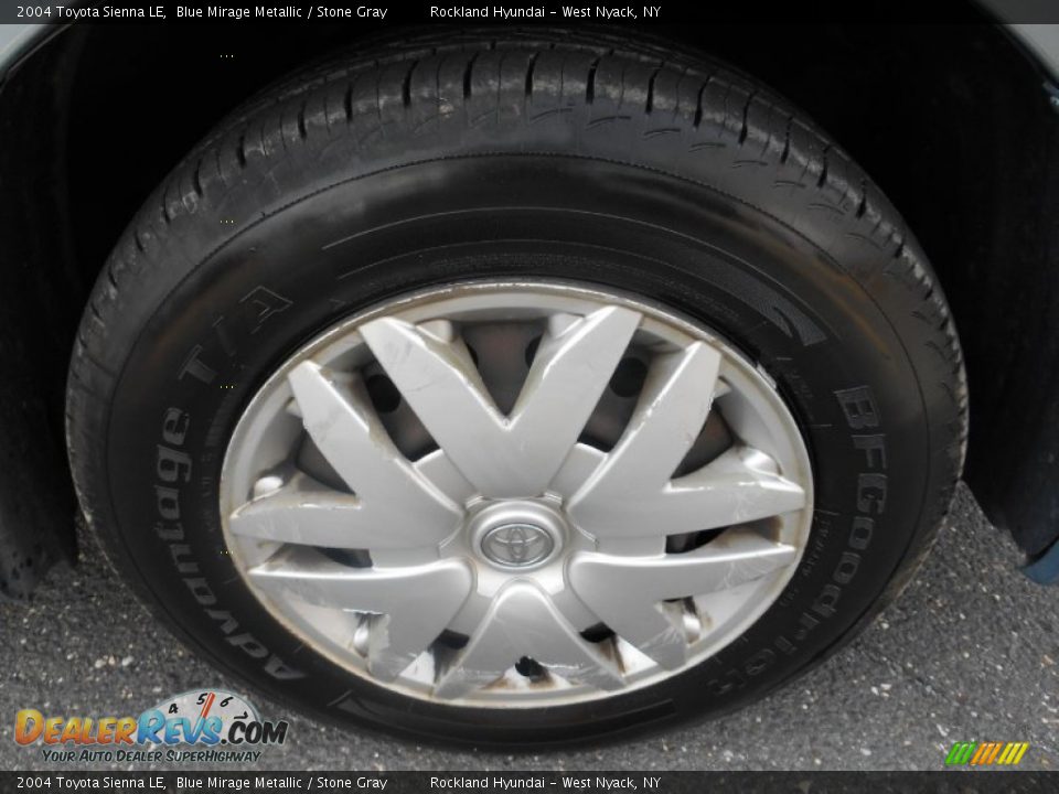 2004 Toyota Sienna LE Blue Mirage Metallic / Stone Gray Photo #24