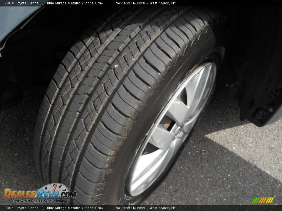 2004 Toyota Sienna LE Blue Mirage Metallic / Stone Gray Photo #25